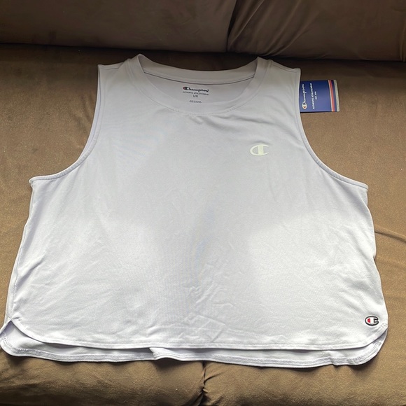 Champion Tops - Champion purple thin lightweight crew neck sleeveless top tank NWT